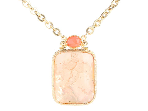 Tagliamonte 18K Gold-Plated Coral and Venetian Glass Pendant Necklace