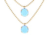 Tagliamonte 18K Gold-Plated Dual Blue Cameos Layered Necklace