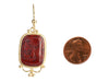 Tagliamonte 18K Gold-Plated Carved Jasper Pierced Drop Earrings
