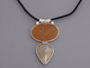 Tagliamonte Sterling Silver Rutilated Quartz Pendant Necklace