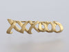 Tiffany & Co. Vintage 18K Yellow Gold Paloma Picasso XXXOOO Pin