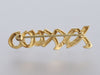 Tiffany & Co. Vintage 18K Yellow Gold Paloma Picasso XXXOOO Pin