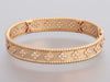 Van Cleef & Arpels 18K Rose Gold Diamond Perlée Clovers Bracelet