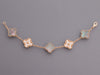 Van Cleef & Arpels 18K Rose Gold 5-Motif Diamond Vintage Alhambra Bracelet