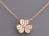 Van Cleef & Arpels 18K Rose Gold Pink Sapphire Diamond Frivole Necklace
