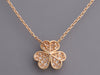 Van Cleef & Arpels 18K Rose Gold Pink Sapphire Diamond Frivole Necklace