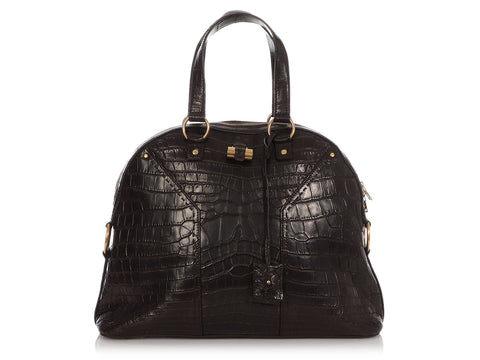 Saint Laurent Brown Alligator Muse